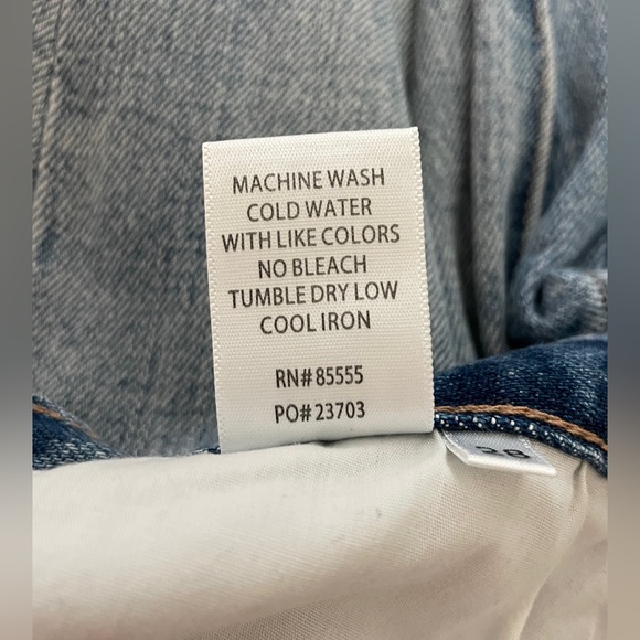 Pistola Light Blue Presley High Rise Relaxed Roller Jeans - Size 28 - Picture 7 of 10